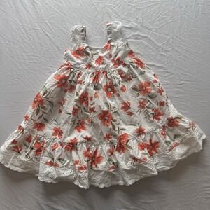 Tommy Bahama Girl's Size 2T Toddler Ruffled Floral Dress Spring Flowers